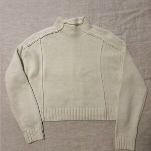 Zara Cream Turtleneck Sweater